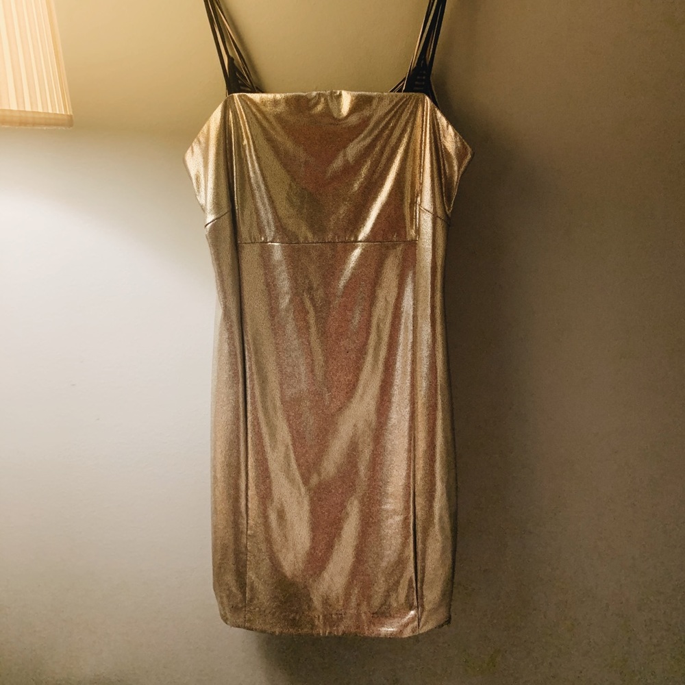 ☆ Forever 21 Gold Tube Dress ☆
